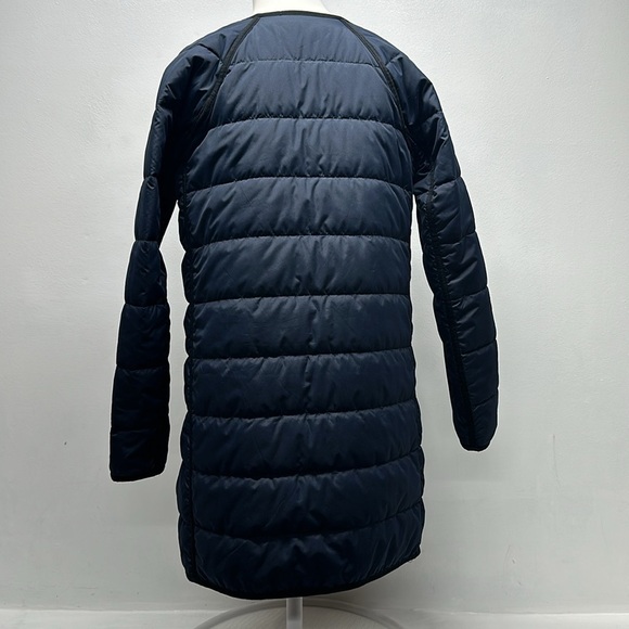 J Crew x Liberty Fabrics Reversible Puffer Jacket Coat Floral Navy Blue Size XS - Picture 10 of 11